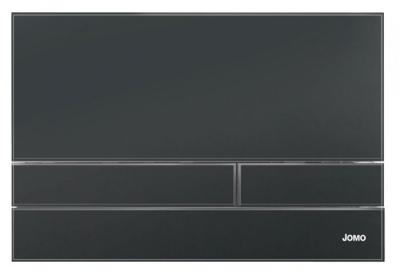 167-37009005-00 JOMO Exclusive 2.1 Клавиша для смыва цвет черное стекло в комплекте с белой рамкой