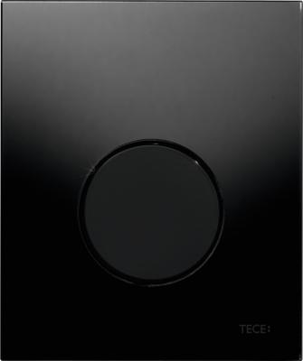 9242657 TECEloop Urinal Панель смыва для писсуара стеклянная стекло черное, клавиша черная