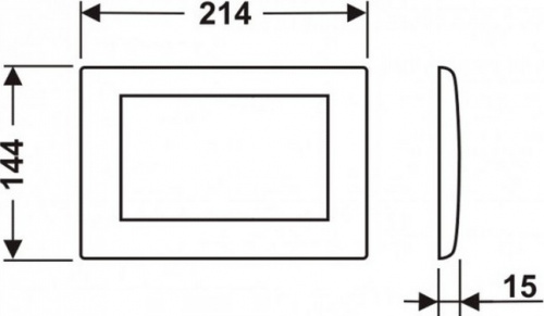 9240312 TECEplanus Панель смыва с одной клавишей белый матовый