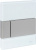 9242801 TECEsquare Urinal Панель смыва для писсуара стекло белое, клавиша нержавеющая сталь