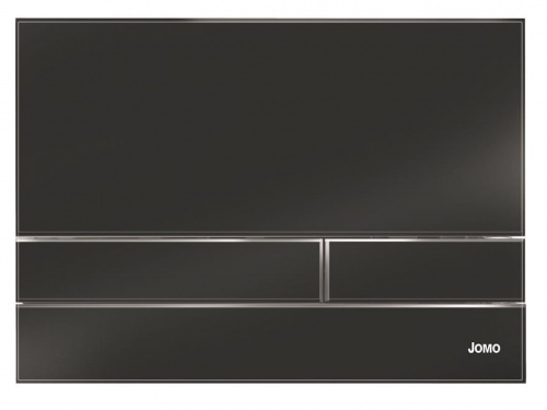 167-41001120-00 JOMO Exclusive 2.1 Клавиша для смыва цвет матовое черное стекло в комплекте с рамкой
