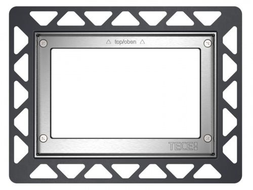 9240644 TECE Монтажная рамка для установки стеклянных панелей на уровне стены металлическая