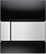 9242806 TECEsquare Urinal Панель смыва для писсуара стекло черное, клавиша нержавеющая сталь