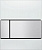 9242801 TECEsquare Urinal Панель смыва для писсуара стекло белое, клавиша нержавеющая сталь