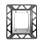 9242649 TECE Urinal Монтажная рамка для установки стеклянных панелей на уровне стены хром глянцевый