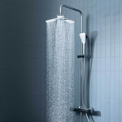 6709505-00 KLUDI Fizz Душевая стойка dual shower system с термостатом