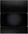 9242809 TECEsquare Urinal Панель смыва для писсуара стекло черное, клавиша черная