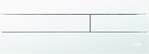 167-37001180-00 JOMO Exclusive 2.1 Клавиша для смыва цвет белое матовое стекло в комплекте с рамкой